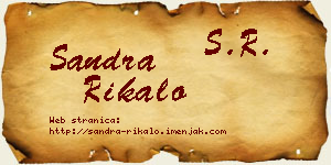 Sandra Rikalo vizit kartica